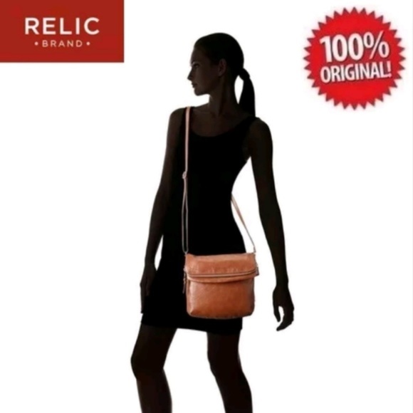 RELIC Cora East West Flap Crossbody Bag - Cognac - Picture 2 of 4